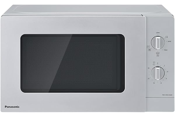 Panasonic NN-GM23QMEPG 20 L mikrovågsugn med glasbricka och metallgaller, 800 W, 1 000 W grill, avfrostning, urtavla, snabb 30, timer