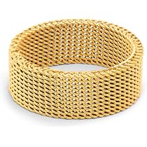 SINGULARU - Collana Big Lisse. Acciaio con Finitura Lucida. Catena Spessa Stile Spiga. Lunghezza 35 cm + 5 cm di Allungo. Gioielli da Donna