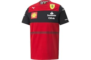 FUEL FOR FANS Scuderia Ferrari - Colección 2022 de artículos Oficiales de Fórmula 1 - Camiseta Infantil del Equipo 2022 - Unisex Niños - Rojo - Tamaño: 116