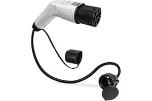 AOHEWEI Adattatore per caricabatterie da tipo 2 a Schuko per auto elettrica, presa laterale di ricarica veicoli elettrici IEC 62196 tipo 2 a stazioni di ricarica per veicoli con presa Schuko 16A 3,5KW