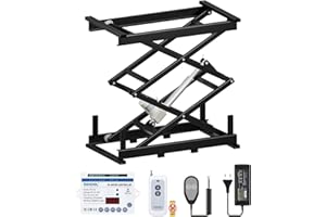 DIHOOL Table élévatrice à ciseaux élévatrice à ciseaux électrique kfz Lift DIY Lift Table élévatrice (capacité 60kg, hauteur de levage 1005mm)