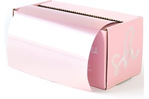SIMPLY HAIR Elegante lamina extra larga per capelli, 12,7 cm x 100 m, perfetta per evidenziare e balayage, scelta parrucchieri professionisti, taglierina integrata (Rose)