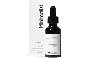 Minimalist 10% Advanced Vitamin C Serum for Glowing Skin | Brightening & Dark Spot Treatment | Treats Uneven Skin Tone, Dullness & UV Damage | Daily Face Serum (Stable Vitamin C) | 10ml