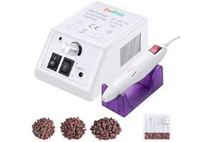 ‎CADRIM Elektrisch Nagelfräser, Elektrische Nagelfeile Set 20000 u/Min Maniküre Pediküre Elektrisch für Nagelstudio Persönliche DIY-Maniküre (Weiß)