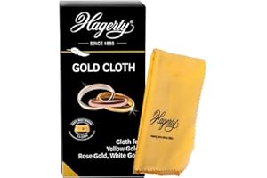 Hagerty Gold Cleaning Cloth 36 x 30 cm Impregnated Cotton Jewellery Cloth for a Renewed Shine Efficient Jewellery Polishing