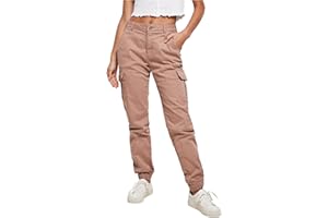 Urban Classics Damen Ladies High Waist Cargo Pants