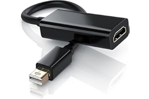 PENCILUPNOSE Mini DisplayPort Display Port to HDMI Adapter for Monitor 4K / 2K 30Hz, 1080P 60Hz, MacBook Air/Pro, Compatible with iMac, Surface Pro, Monitor, Projector, TV, Laptop, DP