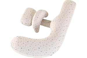 ‎GKXLH GKXLH Schwangerschaftskissen – Schwangerschaftskissen zur Schlafunterstützung für Rücken, Hüften, Beine, weiches Mutterschaftskissen für schwangere Frauen, abnehmbarer und verstellbarer Doppelkeil mit