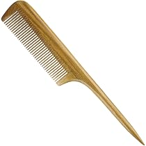 Holz Kamm Für Locken – Aus Grünem Sandelholz, Breite Zähne, Antistatisch, Mit Geschenkbox