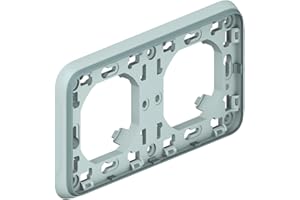 Legrand - 069683 placa 2 elem. horiz. gris plexo ii comp. Ref. 6565140454