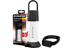 Ledlenser ML6 Connetct Warm Light Lanterna LED, Ricaricabile con Batteria, 750 Lumen, anabbagliante (Brevettato), Telecomando Bluetooth, Fino a 180 Ore di autonomia, powerbank, Magnete, Outdoor