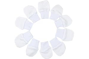 TupTam Guantini Neonato Antigraffio Cotone per Bebè 0~3 mesi 5 Paia