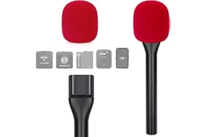 YOUSHARES Poignée DJI - Adaptateur Interview GO de Micro Main Sans Fil pour Rode Wireless GO II, Support Cravate pour DJI Mic 2, Rode Wireless Me/Pro