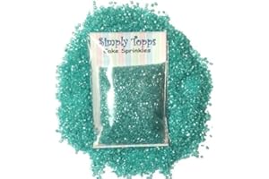 Simply Topps turquoise Cupcake Cake Sparkling Sugar Crystals 30G