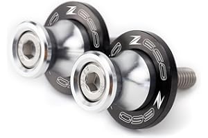 2BIRD Accessoires de Moto pour Kawasaki Z900 Z 900 Z650 Z 650 2017 2018 2019 2020 2021 8mm Motorfuke CNC SwingAm Spools Subssers sous-Support (Color : Z650 Silver)