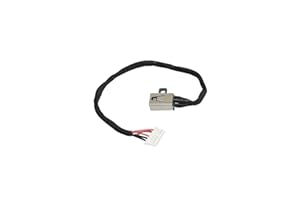 Zahara Conector de alimentación CC con Conector de Carga con Cable Flexible de Repuesto para DELL Ins-piron 15-3000 Series 3551 3558 3552 450.03006.0001 0RYX4J RYX4J