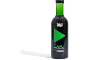 Three Spirit Non-Alcoholic Alternative Spirit - The Elixir, 50cl | Mood making with, Adaptogens, Cacao, Damiana & Lion's Mane | Multi-Award Winning Active botanical, Gluten Free & Vegan Drinks