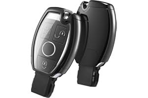 OATSBASF Mercedes Benz etui na kluczyki samochodowe, pokrowiec na kluczyki do samochodów Mercedes Benz 2-3 przyciski klasa A-E. czarny