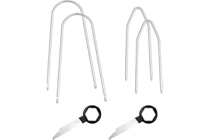 EASYKEENECOM Lot de 6 clés de déverrouillage d'autoradio universelles - Outil de démontage d'autoradio - Outil de démontage - Clé de libération DIN - Outil de déverrouillage radio pour réparation d'autoradio