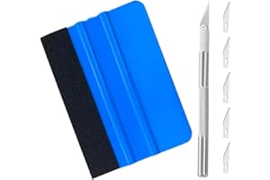 FIZZIX 7-Piece Car Vinyl Wrap Tool Kit – Wallpaper Smoothing Set with Squeegee, Vinyl Cutter – Ideal for Car Wrapping, Wallpaper, and Window Film