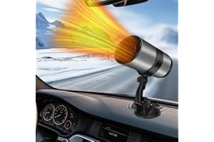 WDKXCN Auto-Heizung, 12 V, Plug-in-Auto-Heizung, Entfroster, tragbare Auto-Heizung für Zigarettenanzünder mit Saugnapf, schnelles Abtauen und Entnebeln, Auto-Windschutzscheibenheizung Winter für