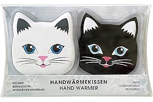 ITSISA 2er Pack Taschenwärmer Katze - Wichtelgeschenk - Handwärmer - Taschenheizkissen