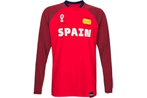 FIFA Herren Offizielle World Cup 2022 Classic Long Sleeve – Spanien T-Shirt (1er Pack)