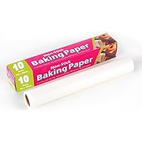 Happy Chef Plastic Non Stick Microwave and Oven Proof Baking Parchment Paper(10 X 300 mm, Multicolour)