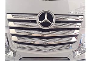 CHROMOTIVE ACTROS MP4 Stainless Steel Chrome Front Grill Trims Set 11 Pieces (Wide Cabin)