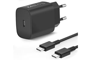SUNRSON Ładowarka USB C 25 W do Samsunga, szybka ładowarka 2 m, typ C, kabel do ładowania do Samsung Galaxy S24, S23, S22, S21, S20, FE A55, A54, A53, A52, A51, A34, A33, A23, A14, A13, A12, Fast Charger,