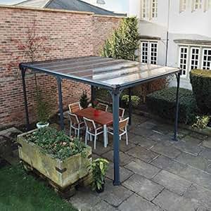 PALRAM MILANO 4300 GREY GAZEBO: Amazon.co.uk: Garden ...