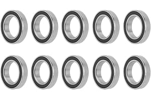 10 st 6802-2RS djupspår kullager miniatyr dubbelgummi förseglade kullager hållbara enradiga lager för små hobbyprojekt 15 x 2