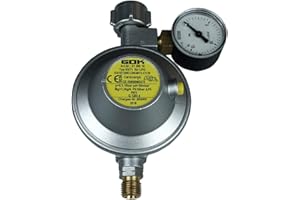 GOK Régulateur basse pression 30 mbar 1,2 kg/h - KLF avec manomètre