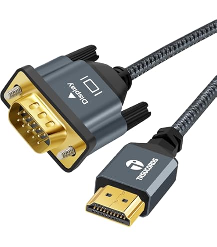 Câble HDMI Vers VGA, Zamus 1,8 M Convertisseur HDMI VGA (mâle à Mâle