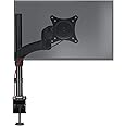 Duronic Monitor Arm Stand DM451X2 | Single PC Desk Mount | Solid Steel | Height Adjustable | For One 13-27 LED LCD Screen | V