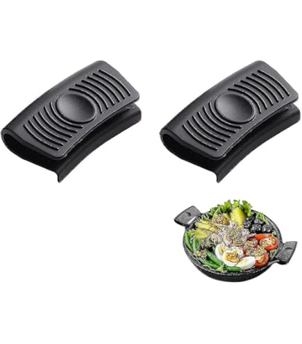 Silicone Topfgriffe 2 Paar - Hitzeschutz Bis 160°C Rutschfest