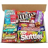Mini caja de American Candy | Caja de caramelos y Chucherias Americanas | Surtido de 11 artículos incluido M&M's Skittles Nerds | Golosinas para Navidad Reyes o para regalo