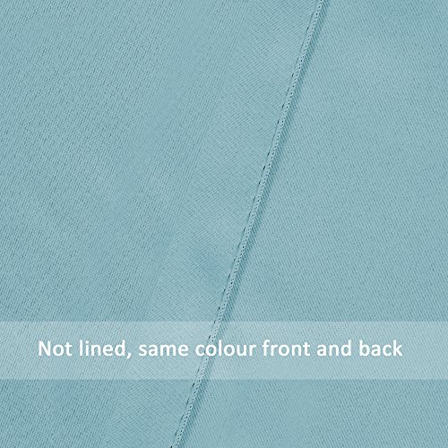 H.Versailtex Gardine blickdichte, Ballad Blau VerdunkelungsGardine mit Kräuselband, Energiespar & Wärmeisolierend, 2 Stück 182 CM x 166 CM (H x B), 2er-Set - 7