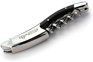 Laguiole en Aubrac Kellnermesser Büffelhorn Edelstahl glänzend SOM99BUI Sommelierbesteck