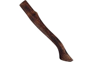 XJKLBYQ Axe Handle Beech Wood 18.5in Long Ax Handle Replacement Carbonized Hatchet Handle with Curved End Smooth Resistant Axe Handles