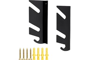 SANLIUBA Soporte Pared Skateboard,Estante de Pared para Tablas De Skate con Ganchos de Almacenamiento, Apto para Tablas De Skate, Longboards y Tablas De Snowboard (2 Unidades)