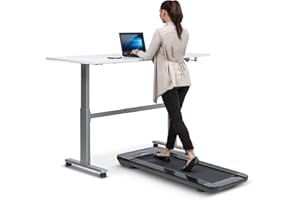 ‎CAPITAL SPORTS Capital Sports Workspace Go Walking Pad - Mini Laufband mit 350 W Leistung, Laufband Schreibtisch mit Slow Running bis 6 km/h, Lauffläche: 360 x 1000 mm