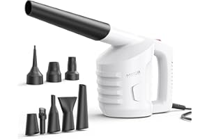 MECO ELEVERDE MECO Soplador de Aire Mini Limpiador de aire comprimido de Alta Presión Soplador para Teclado PC, Polvo, Migas, Ordenador Portátil, Ventiladores de Torre, Impresora, Reemplaza Latas de Aire Comprimido