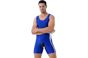 iEFiEL Men's Bodysuit One-Piece with Leg Slim Fit Men's Body Colour Block Fitness Jumpsuit Sports Body Undershirt Underwear Compression Shirt