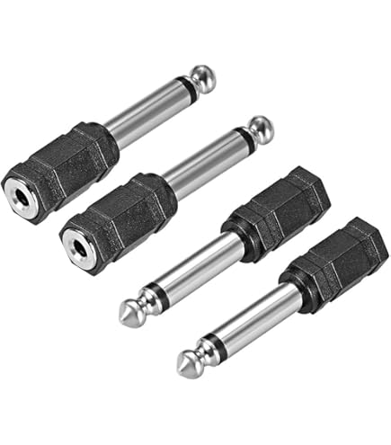 DKARDU XLR 3 Pin Male To 1/4" 6.35mm Female Adapter Socket Audio Connector TRS Jack