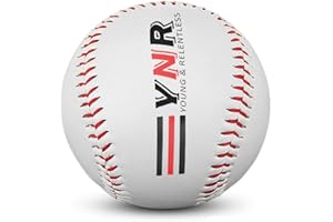YNR Balle de baseball en cuir souple pour entraînement et entraînement