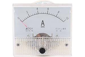 ‎SOURCING MAP sourcing map 1 Stück Analoges Strommessgerät DC 0-10A 0.1A Scale 85C1 Amperemeter für Stromkreisprüfung Batterie Laden Ampere Tester Gauge