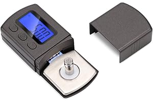Hossom Digital Turntable Stylus Force Scale Gauge, Digitale Tonarmwaage, Tester Prüfvorrichtung der Kraft vom Plattenspieler 0.01g Blaue LCD Hintergrundbeleuchtung für Tonarm des Plattenspielers