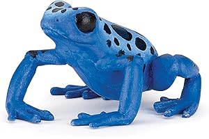 Papo- Grenouille équatoriale Bleue LA Vie Sauvage Animaux Figurine, Cartoon, 50175, Papo-50175-Grenouille