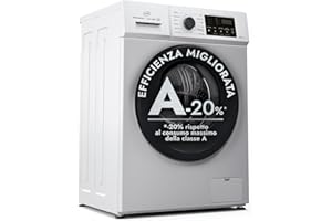 Daya DSW81225M15A2, lavatrice a carica frontale, classe A-20%, 8Kg, 1200 giri, profondità slim